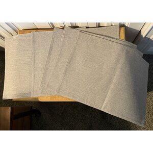 Silver Placemats Food Network Lot of 5 Rectangle Sparkle Holiday Table Linen